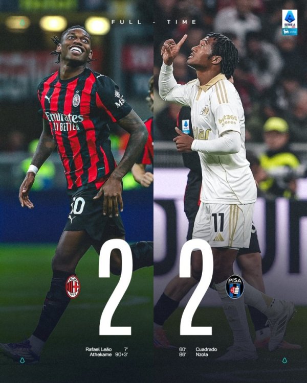 劲敌连连！米兰近3轮1胜2平，马上客战“真假”蓝黑+主战罗马双雄