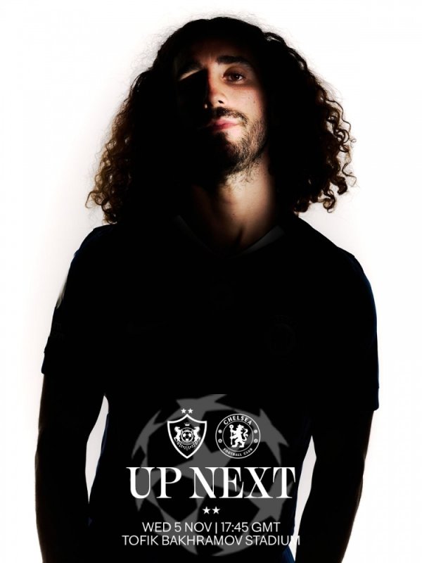 切尔西发布欧冠客战卡拉巴赫海报：库库雷利亚单人出镜